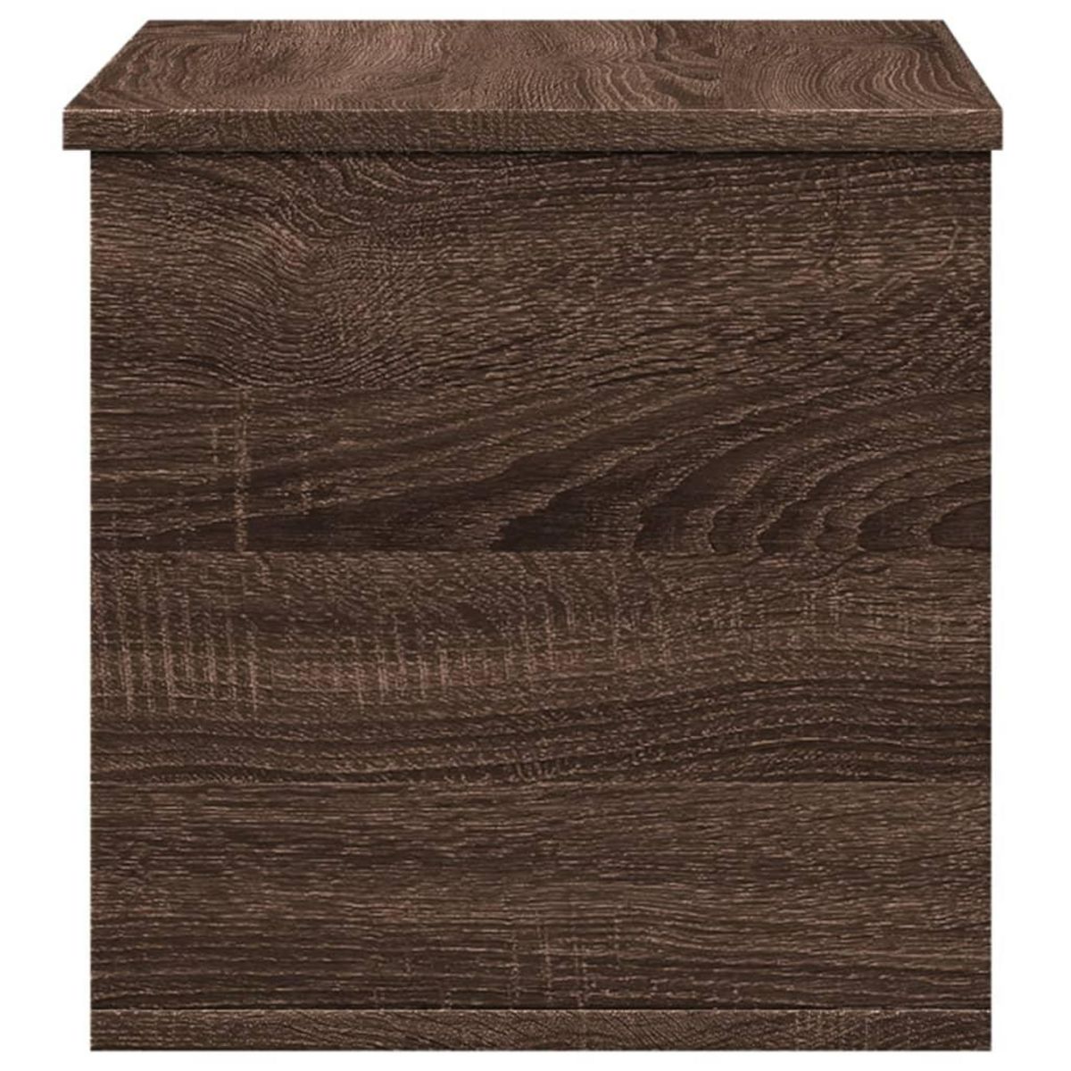 VIDAXL Boîte de rangement chene marron 60x35x35 cm bois d'ingenierie