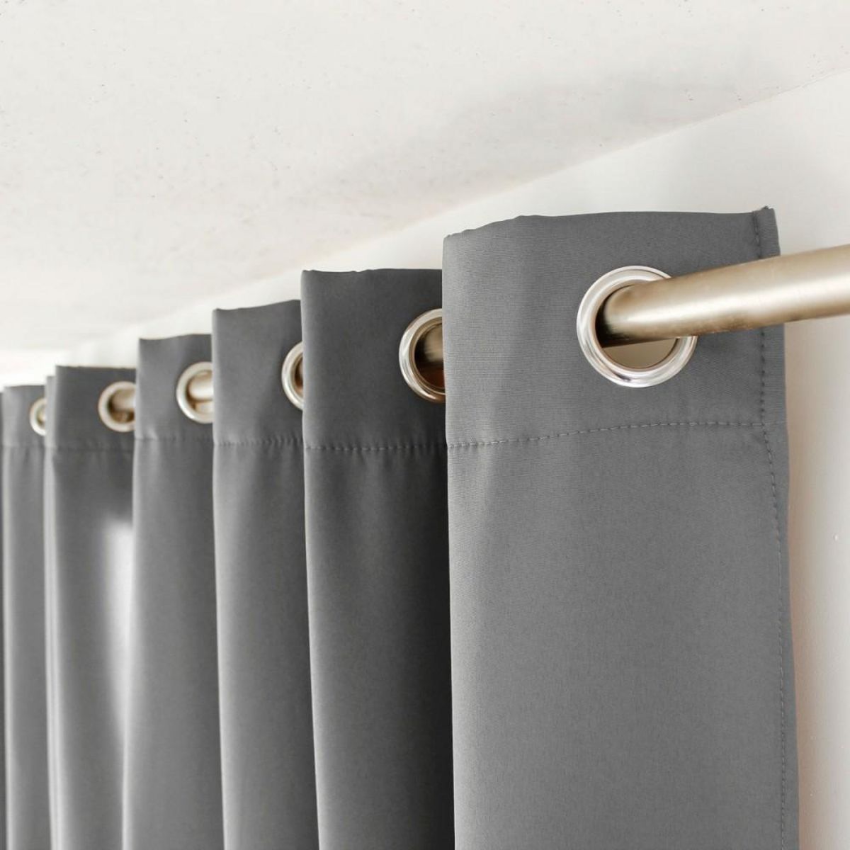 DECOSTARS Rideau thermique et occultant GLACIER 135x240 gris clair