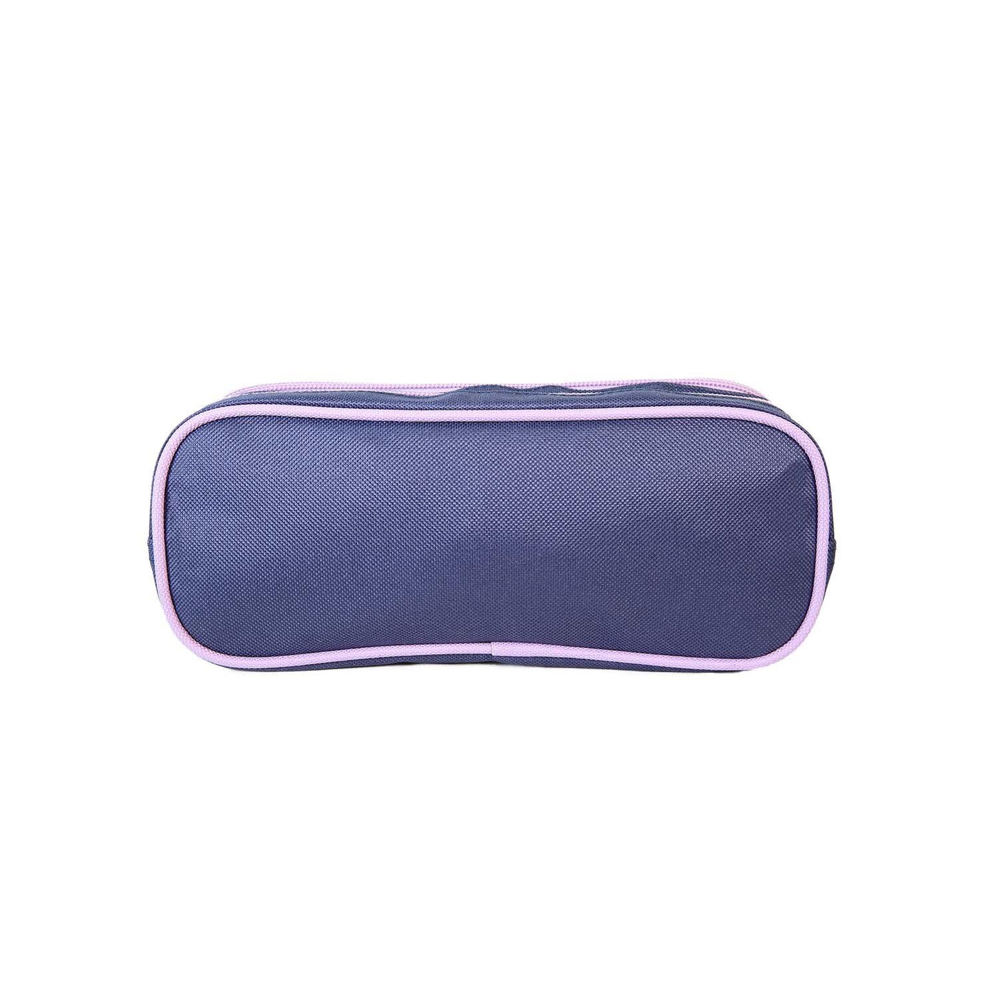 Voir la diapositive 4 : Bagtrotter Disney Frozen - La Reine des Neiges - Trousse Scolaire Rectangulaire - Bleu/Violet - Fille - 2 Compartiments Zippés