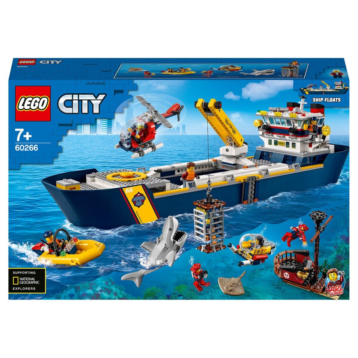 LEGO City 60266 - Le bateau d'exploration océanique
