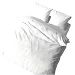 COTE DECO Parure de lit finition tufté - 100% coton lavé 52 fils/cm² - 220 x 240 cm