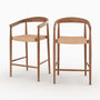 Voir la diapositive 1 : Rendez vous déco Lot de 2 chaises pour îlot central 65 cm-Bali