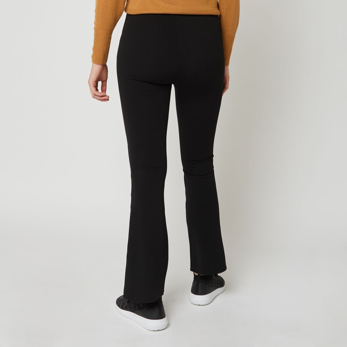 INEXTENSO Pantalon en maille noir femme