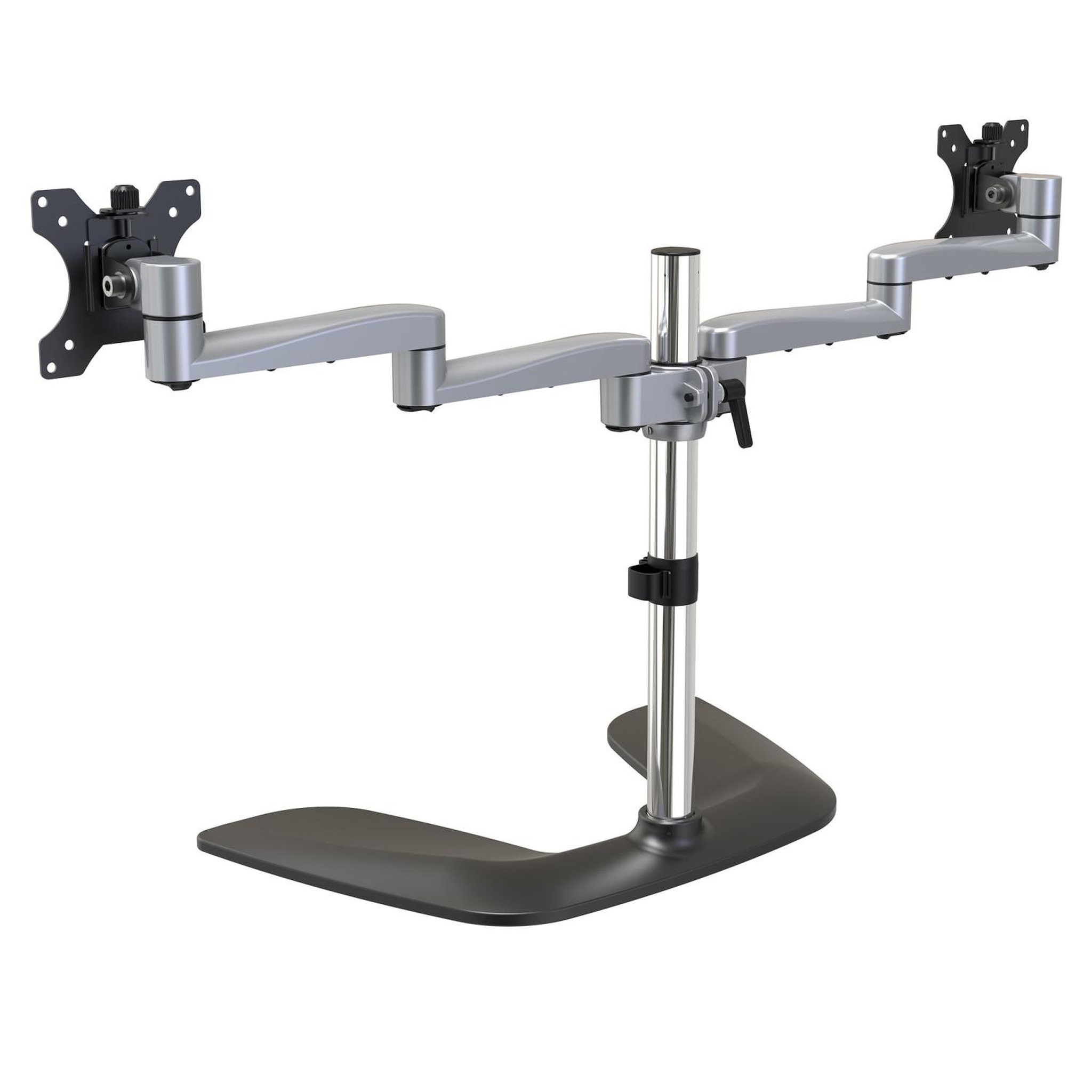 Voir la diapositive 3 : Startech Startech.com armdualss support d'écran plat pour bureau 81,3 cm (32 ) noir, argent