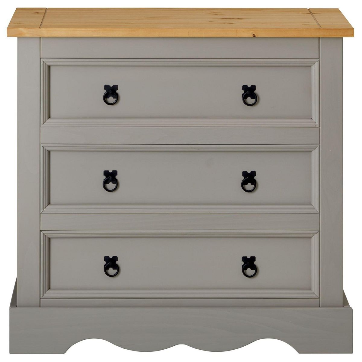 IDIMEX Commode TEQUILA, 3 tiroirs en pin massif style mexicain