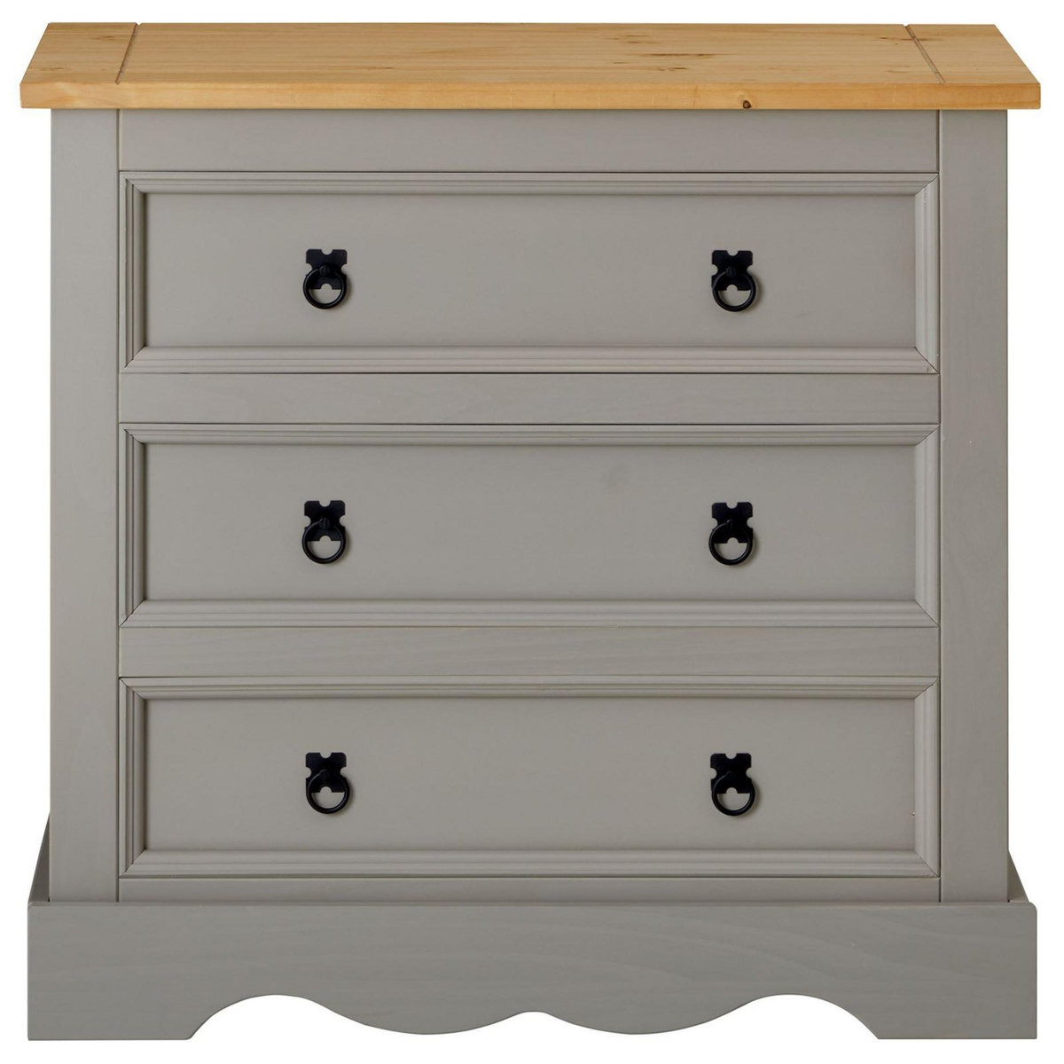 IDIMEX Commode TEQUILA, 3 tiroirs en pin massif style mexicain