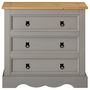 Voir la diapositive 3 : IDIMEX Commode TEQUILA, 3 tiroirs en pin massif style mexicain