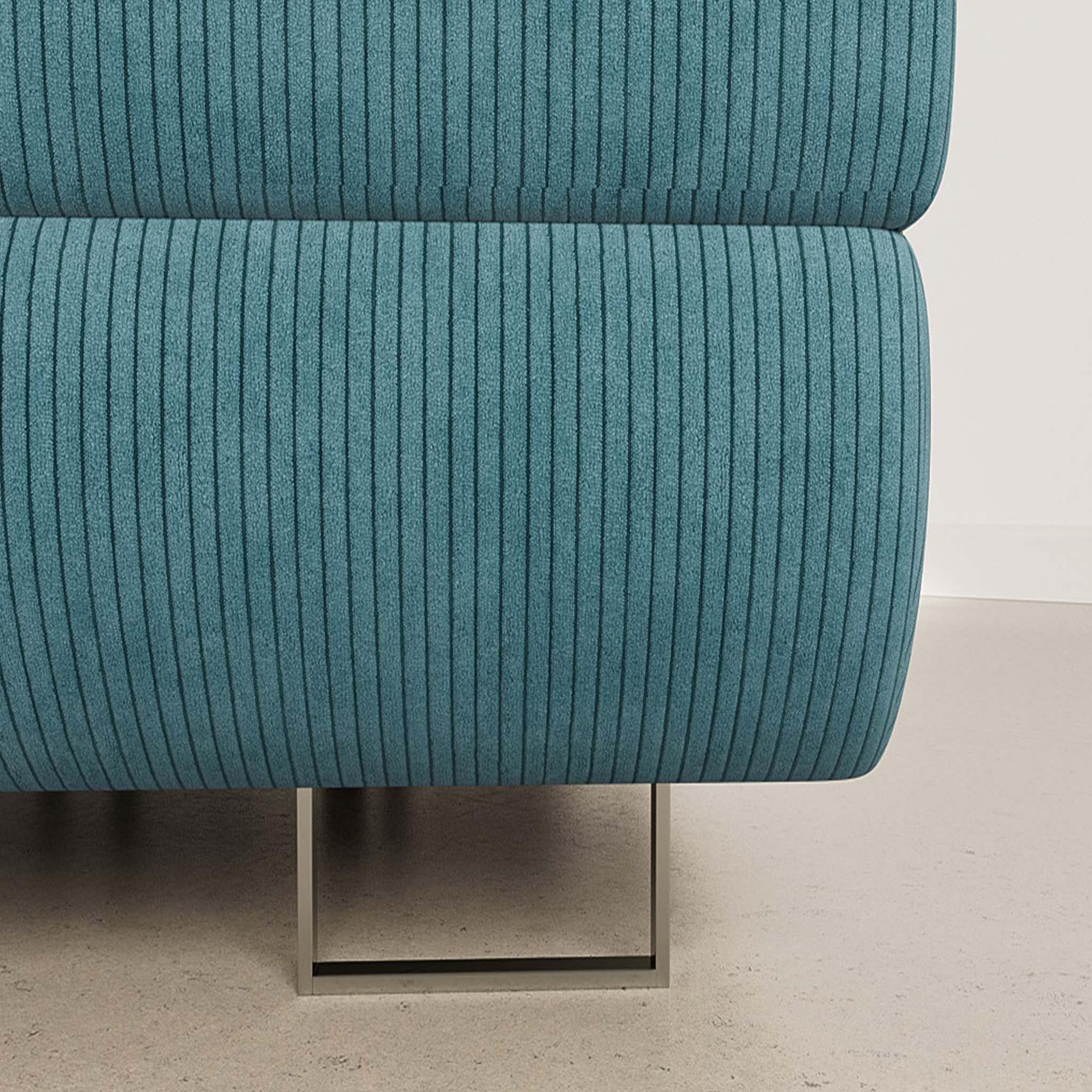 Voir la diapositive 4 : BEST MOBILIER Pablo - canapé d'angle droit - 6 places - convertible avec coffre et têtières réglables - en velours côtelé