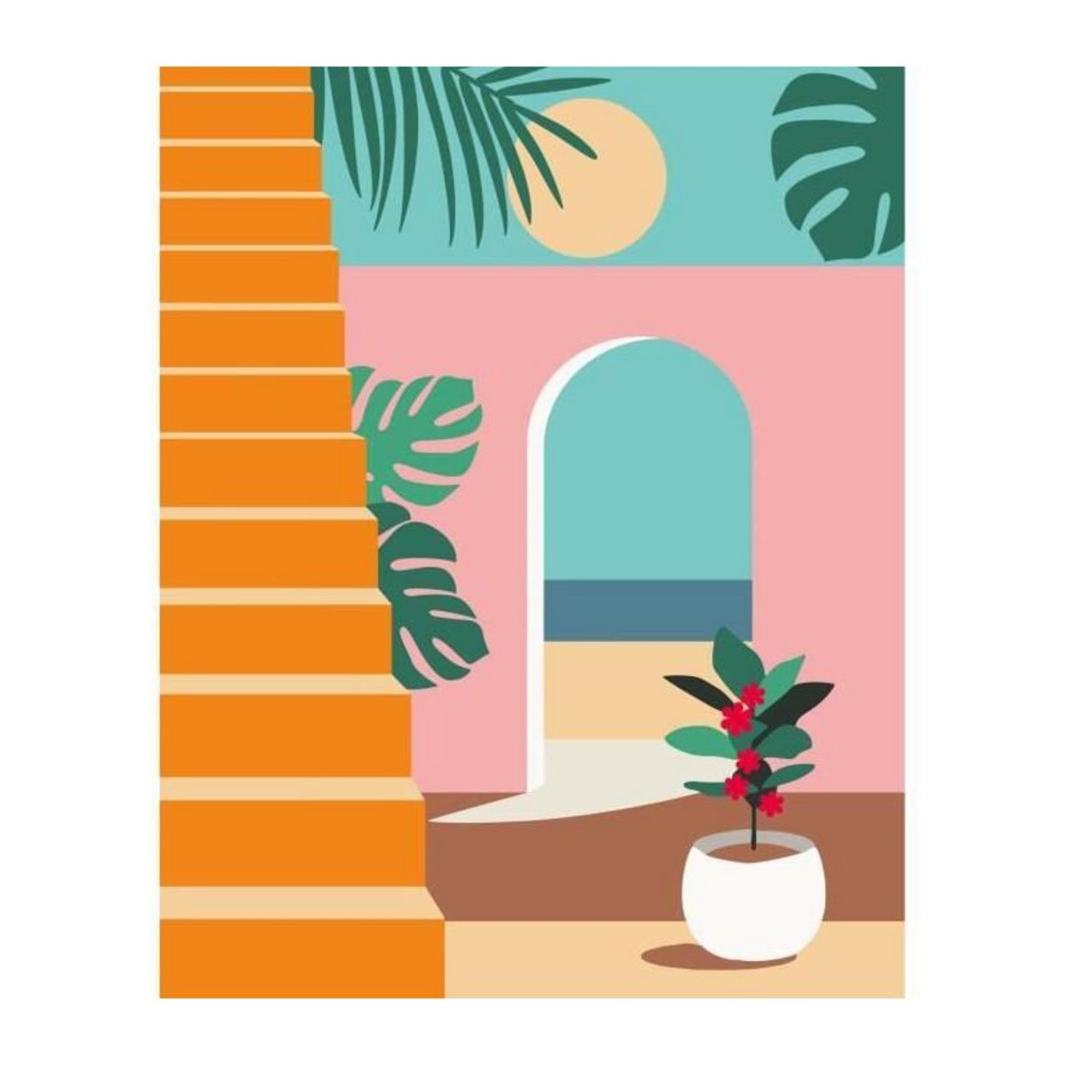 RAVENSBURGER CreArt 24x30 cm Vacation Mode, Adulte, Peinture par numéros, 25524, Ravensburger