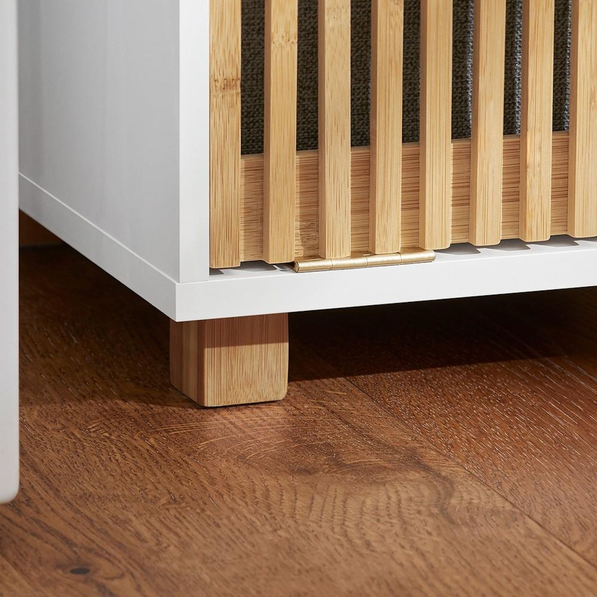 SOBUY SoBuy - Meuble De Buanderie à une porte - Blanc - 33x32x85cm - Nordique - BZR126-W