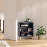 VIDAXL Buffet gris brillant 57x35x70 cm bois d'ingenierie