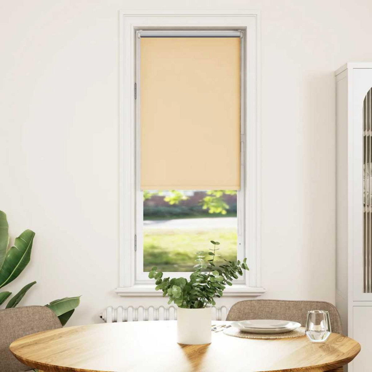 VIDAXL Store enrouleur occultant largeur du tissu 55,7 cm polyester