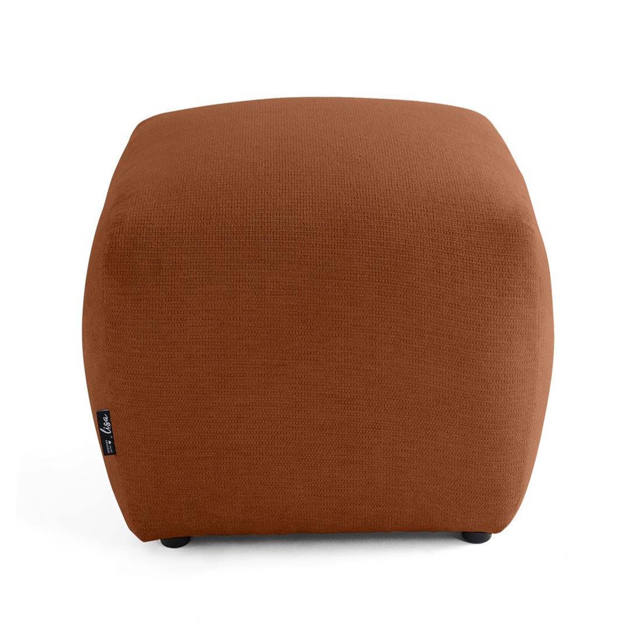 Voir la diapositive 3 : BEST MOBILIER Sorrente - pouf - en tissu texturé