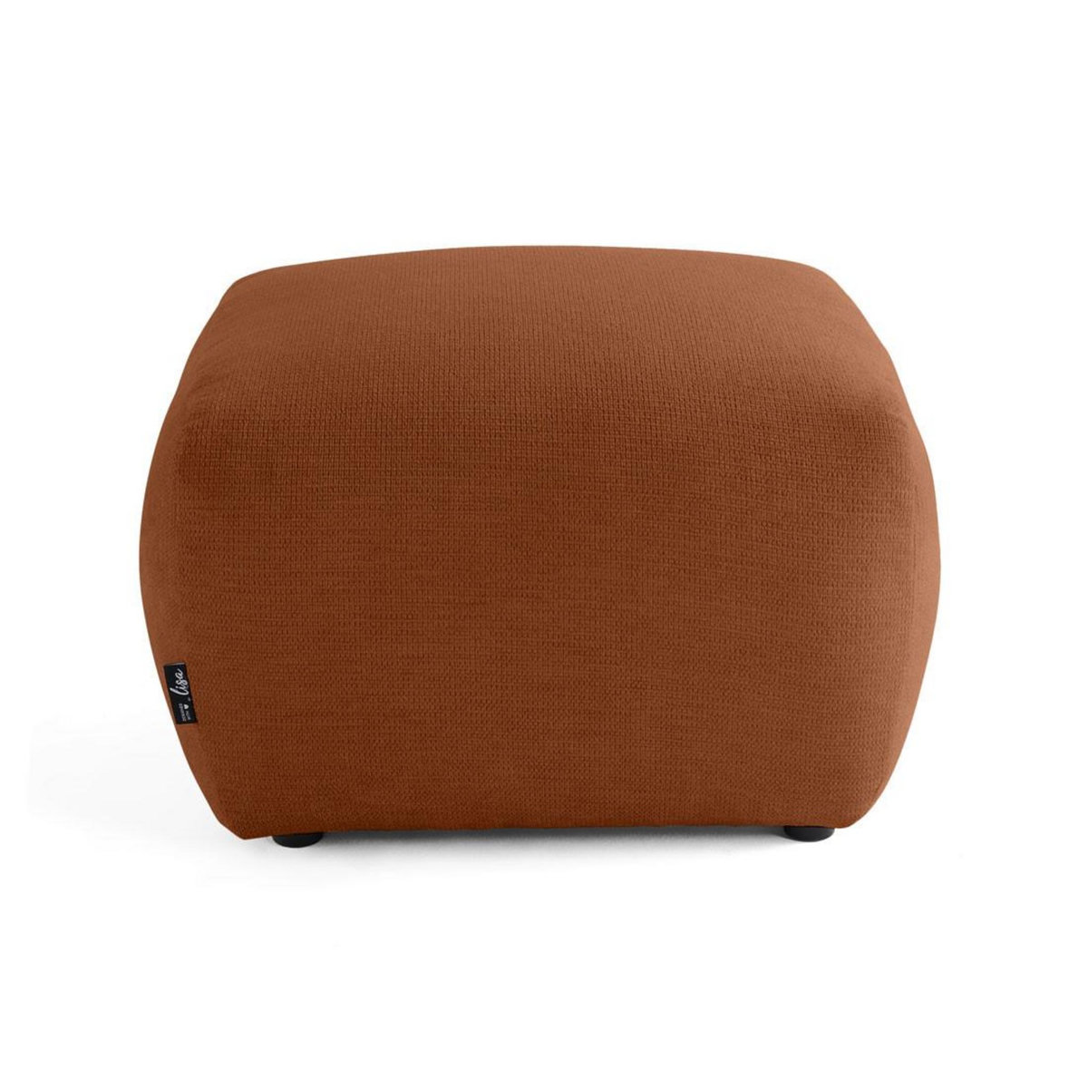 LISA DESIGN Sorrente - pouf - en tissu texturé