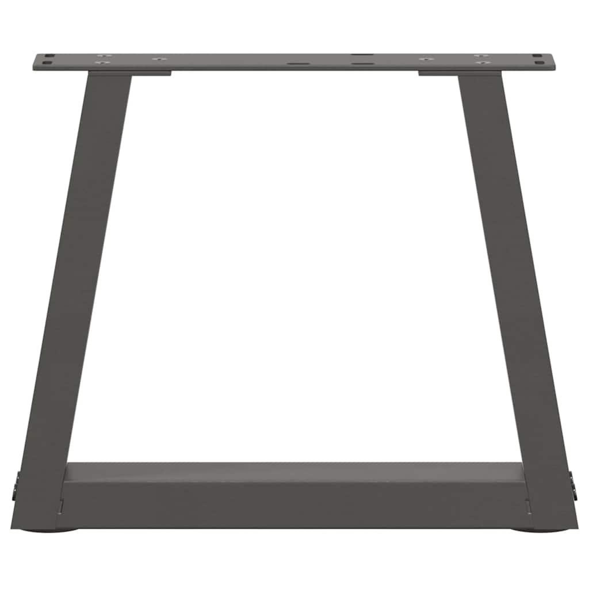 Voir la diapositive 5 : VIDAXL Pieds de table a manger forme V 2 pcs anthracite 40x(30-31,3)cm