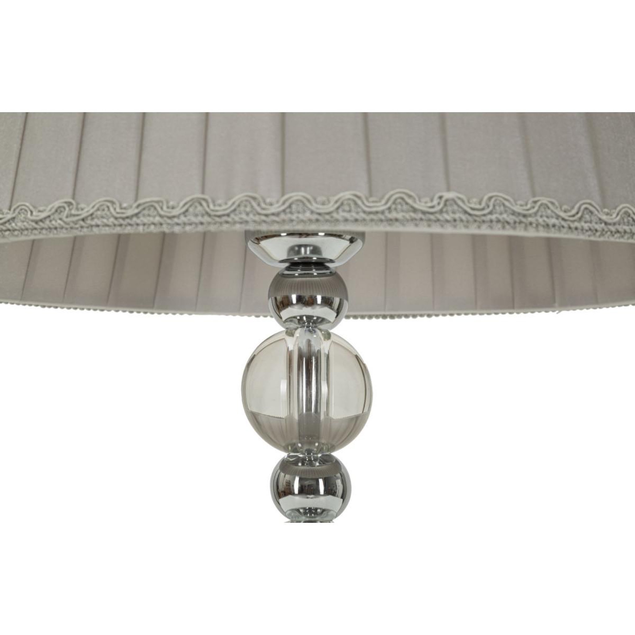 Voir la diapositive 2 : Paris Prix Lampe à poser en métal  tolly  48cm argent