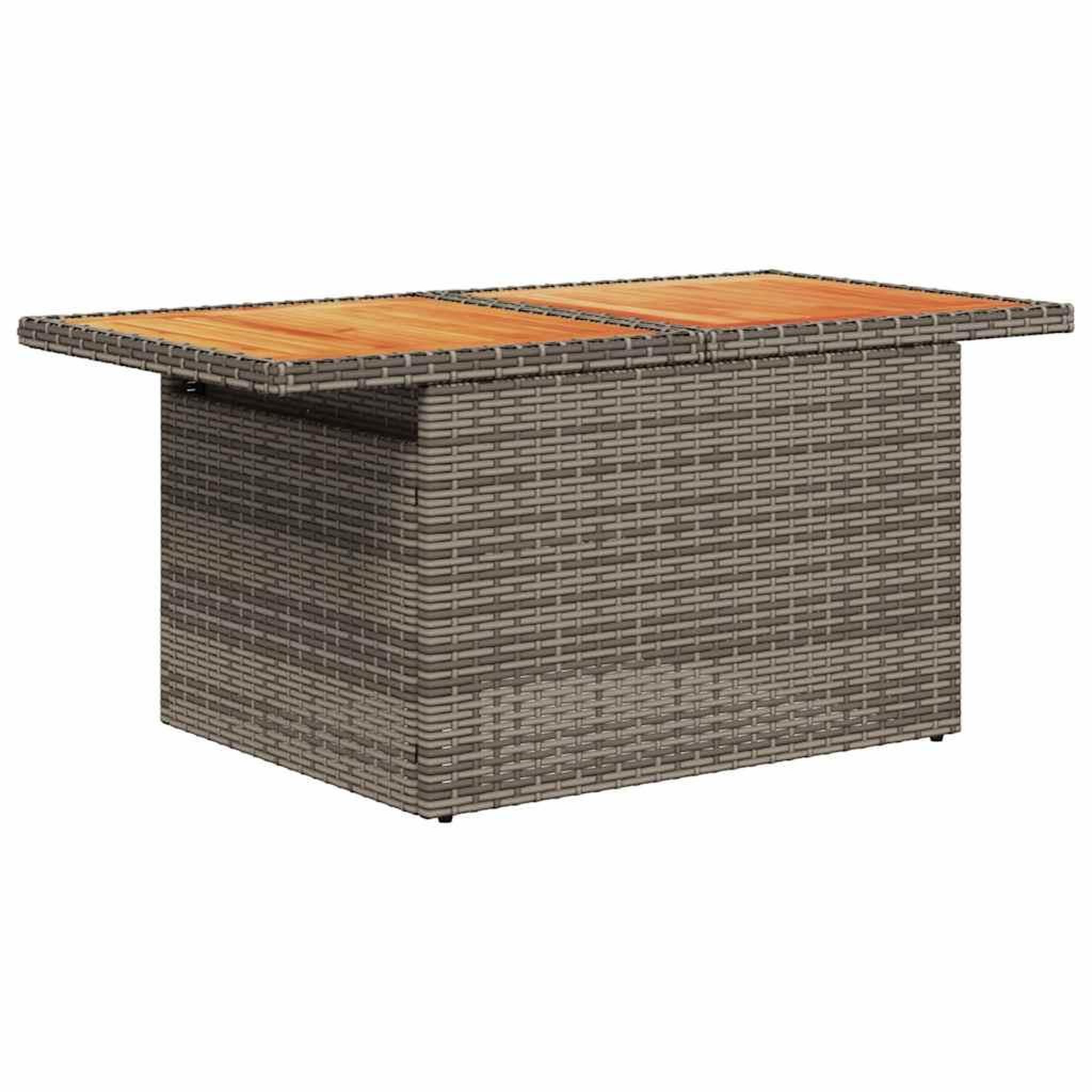 Voir la diapositive 5 : VIDAXL Salon de jardin 6 pcs avec coussins gris resine tressee