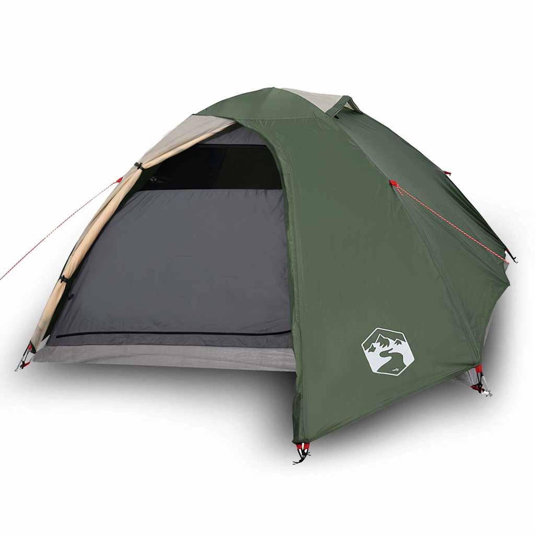 Voir la diapositive 2 : VIDAXL Tente de camping a dome 4 personnes vert impermeable