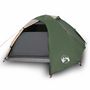 Voir la diapositive 2 : VIDAXL Tente de camping a dome 4 personnes vert impermeable