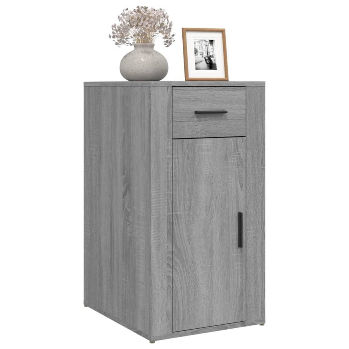 VIDAXL Armoire de bureau Sonoma gris 40x49x75 cm Bois d'ingenierie