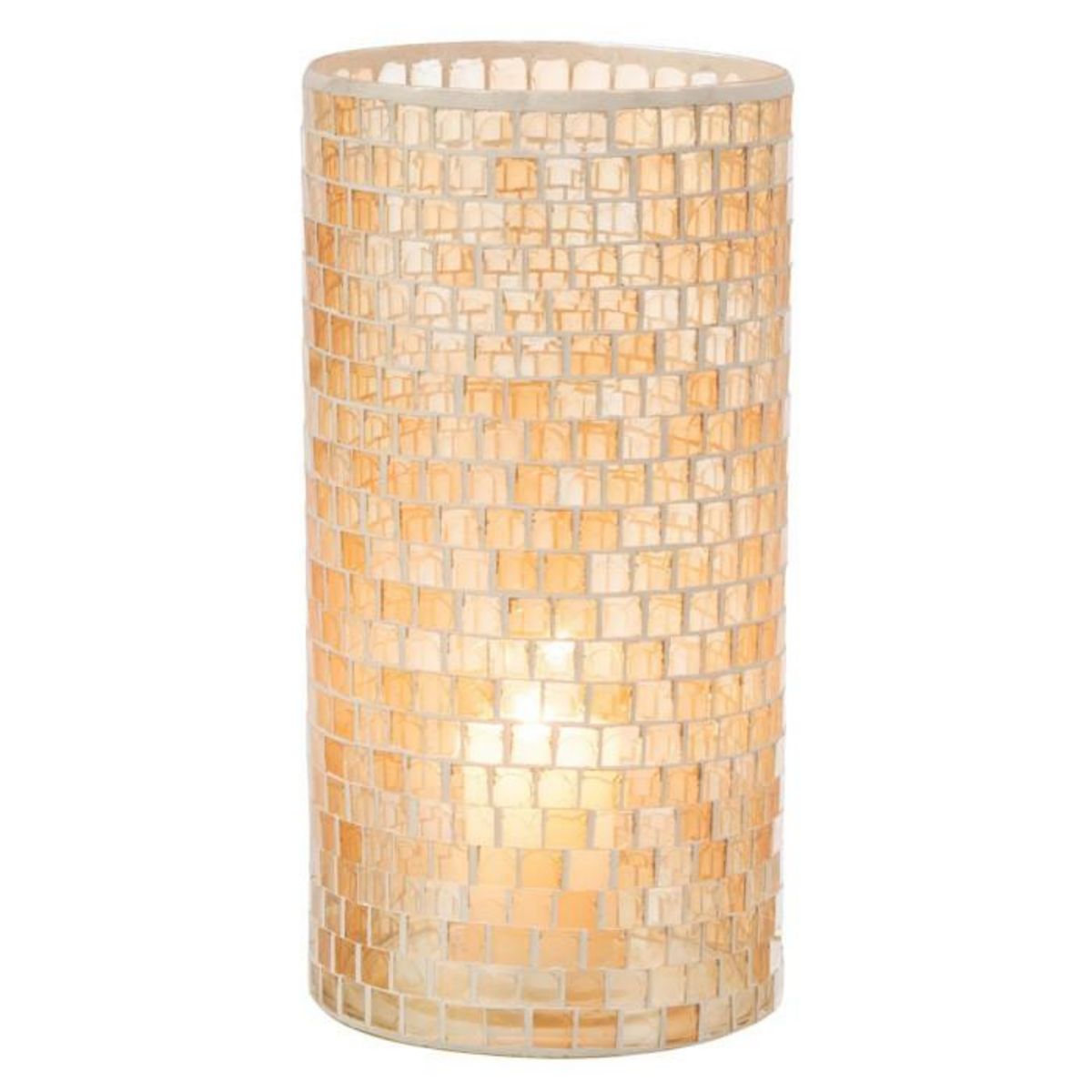 Paris Prix Vase Design  Mosaïque Ronde  30cm Orange