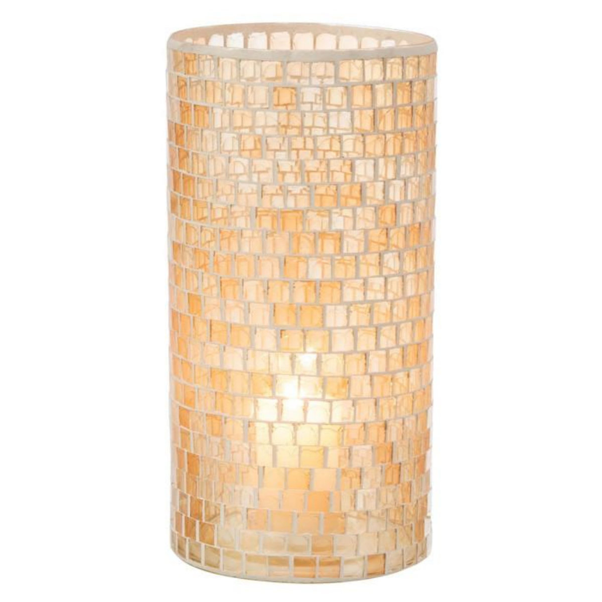 Paris Prix Vase Design  Mosaïque Ronde  30cm Orange
