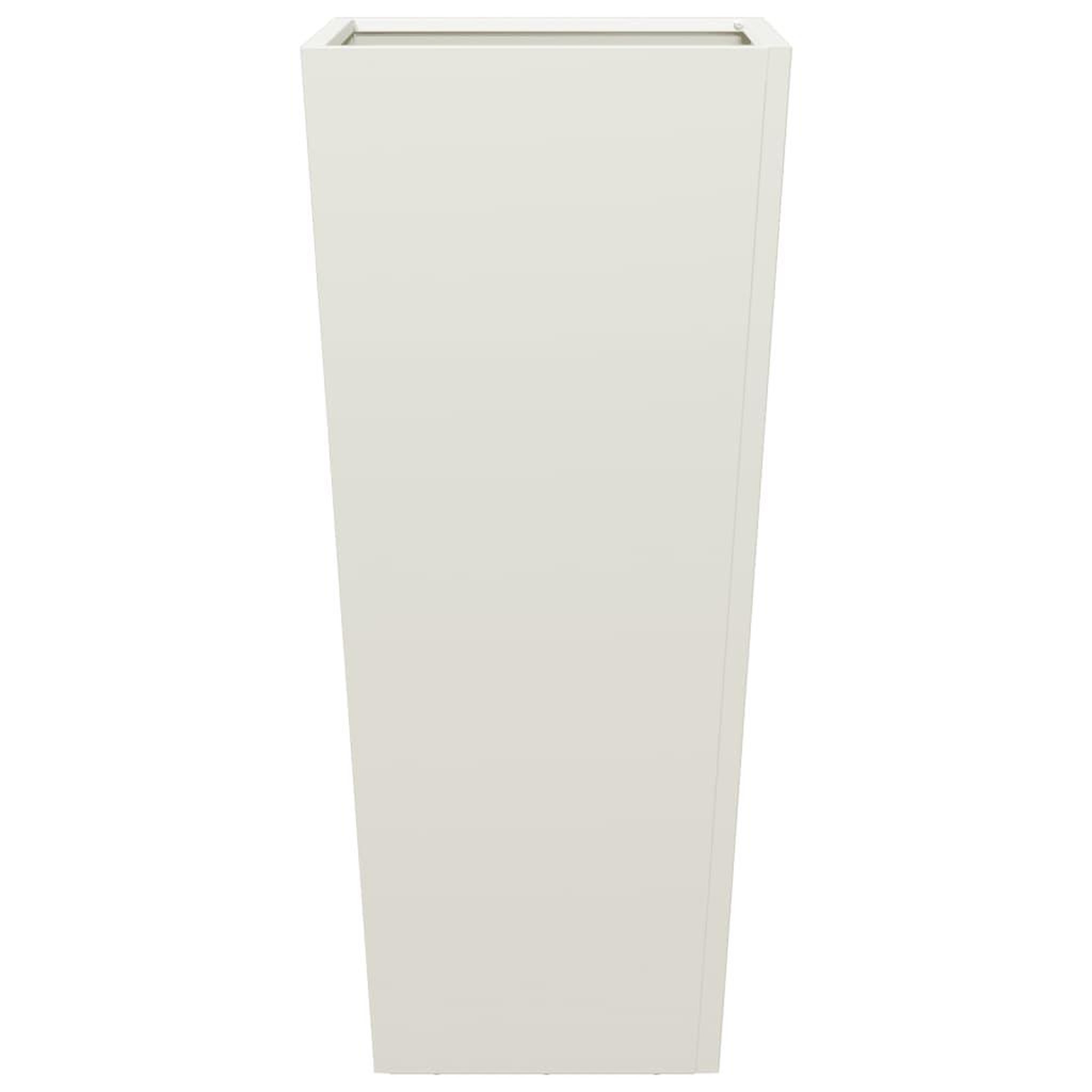 Voir la diapositive 5 : VIDAXL Jardiniere blanc 35x35x75 cm acier