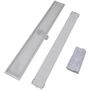 Voir la diapositive 5 : VIDAXL Drain de douche lineaire 2 pc 1030 x 140 mm Acier inoxydable