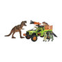 Voir la diapositive 1 : SIMBA.DICKIE.GROUP Dickie - Chasseur de dinosaures - Véhicule + Treuil + figurine articulée et 3 dinosaures - Sons et lumieres