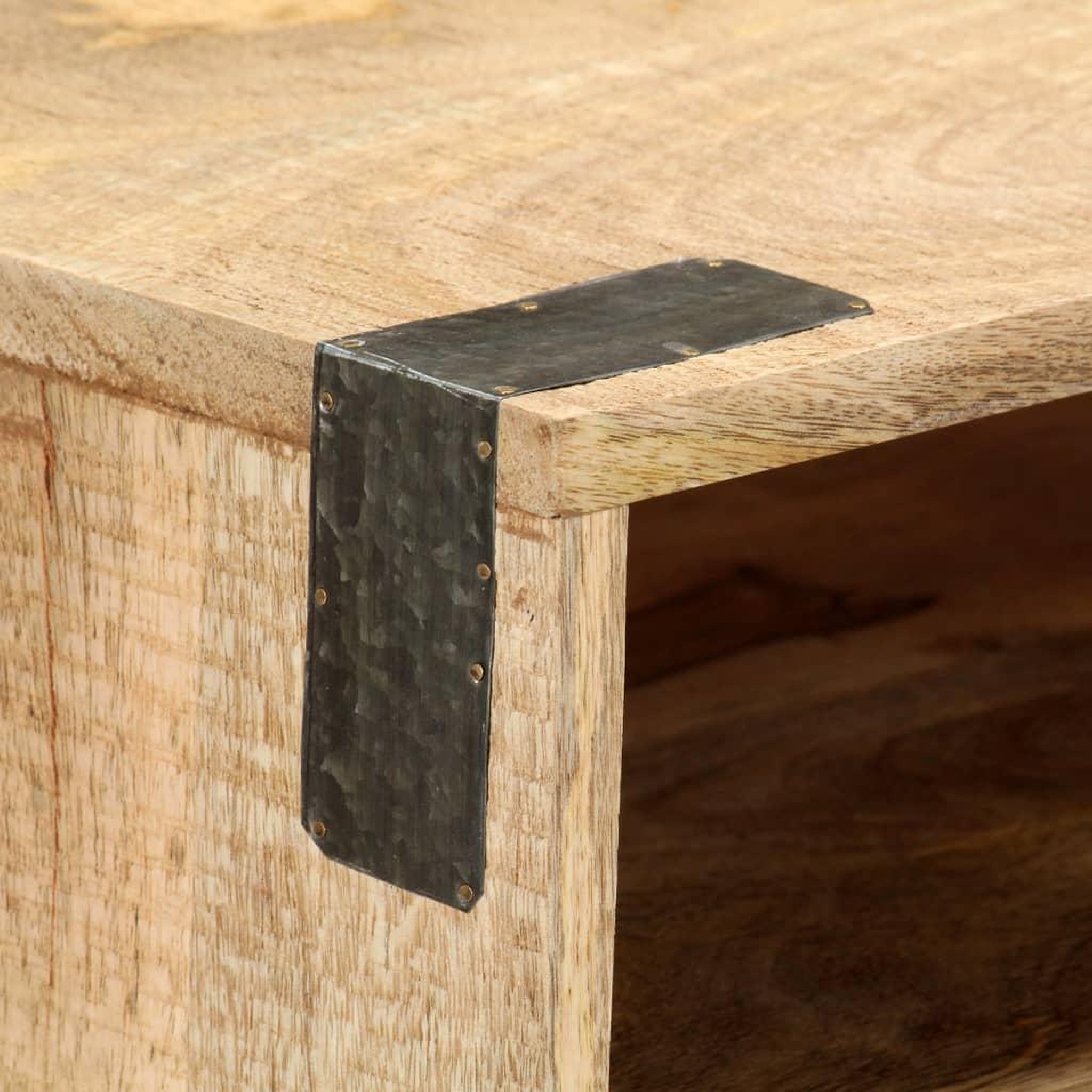 Voir la diapositive 5 : VIDAXL Table console 115x30x76 cm bois de manguier massif brut