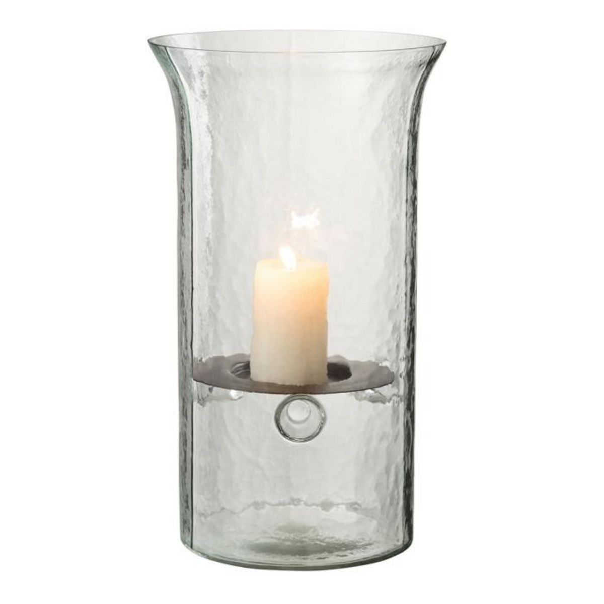 Paris Prix Bougeoir en Verre  Flou  32cm Transparent