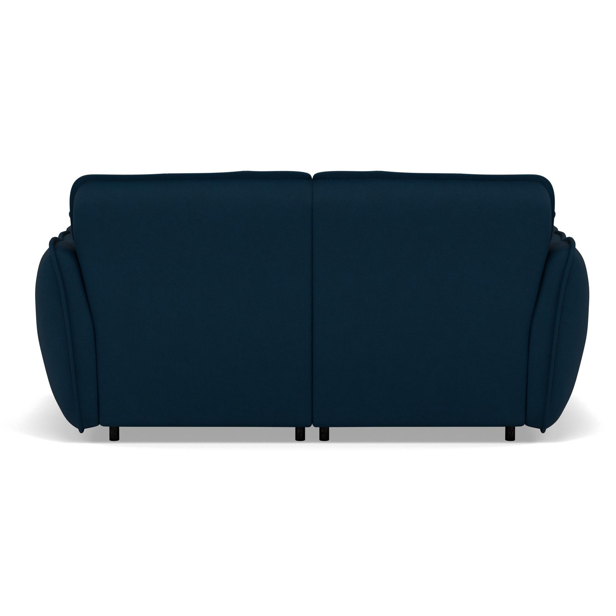 Voir la diapositive 4 : BEST MOBILIER Thais - canapé droit 4 places avec double méridienne assise profonde en tissu texturé
