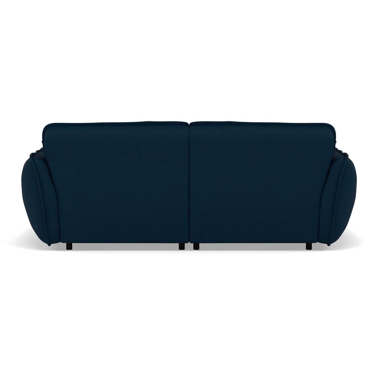 LISA DESIGN Thais - canapé droit 4 places avec double méridienne assise profonde en tissu texturé