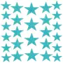 Oh! Glitter Stickers étoiles à paillettes - turquoise
