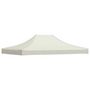 Voir la diapositive 2 : VIDAXL Toit de tente de reception 4x3 m Creme 270 g/m^2