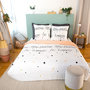 Voir la diapositive 1 : Home collection Parure housse de couette 100% microfibre 72gsm positive