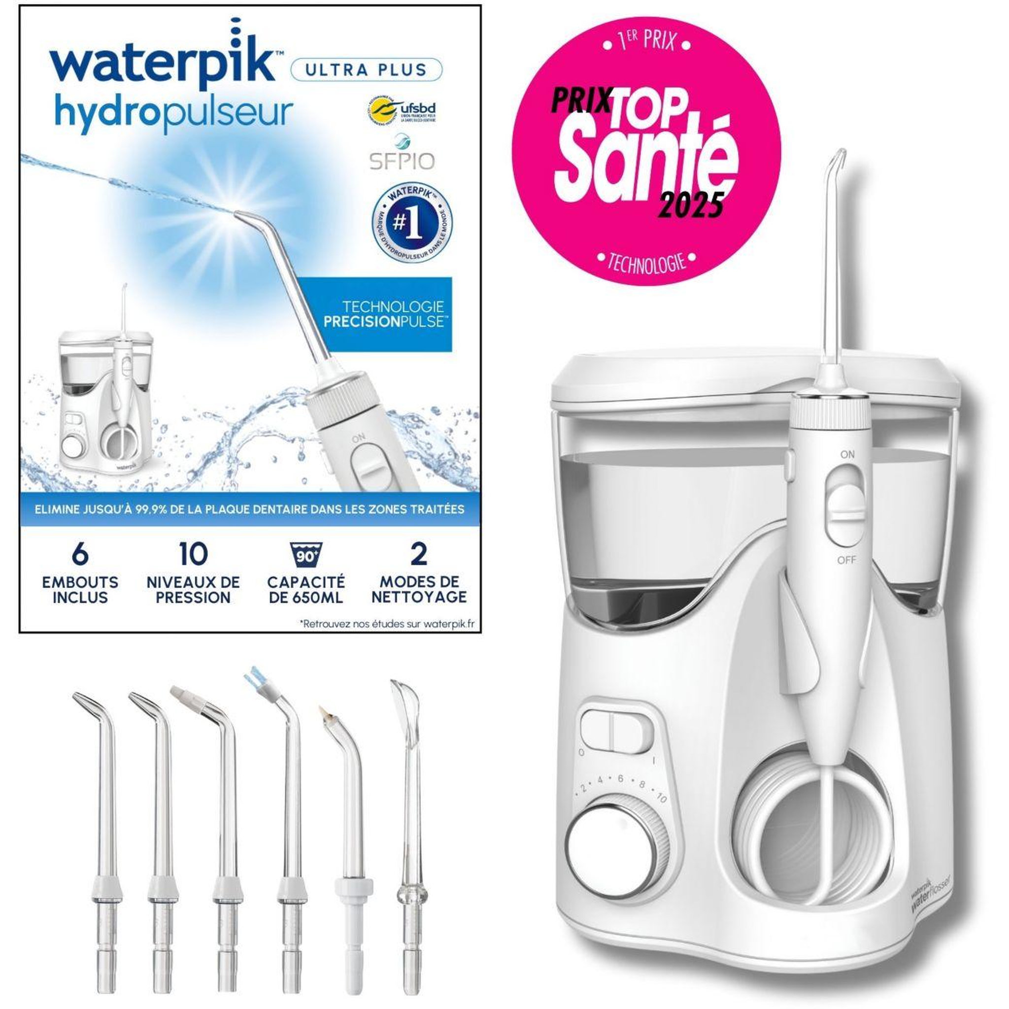 Voir la diapositive 2 : Waterpik Hydropulseur WF-150