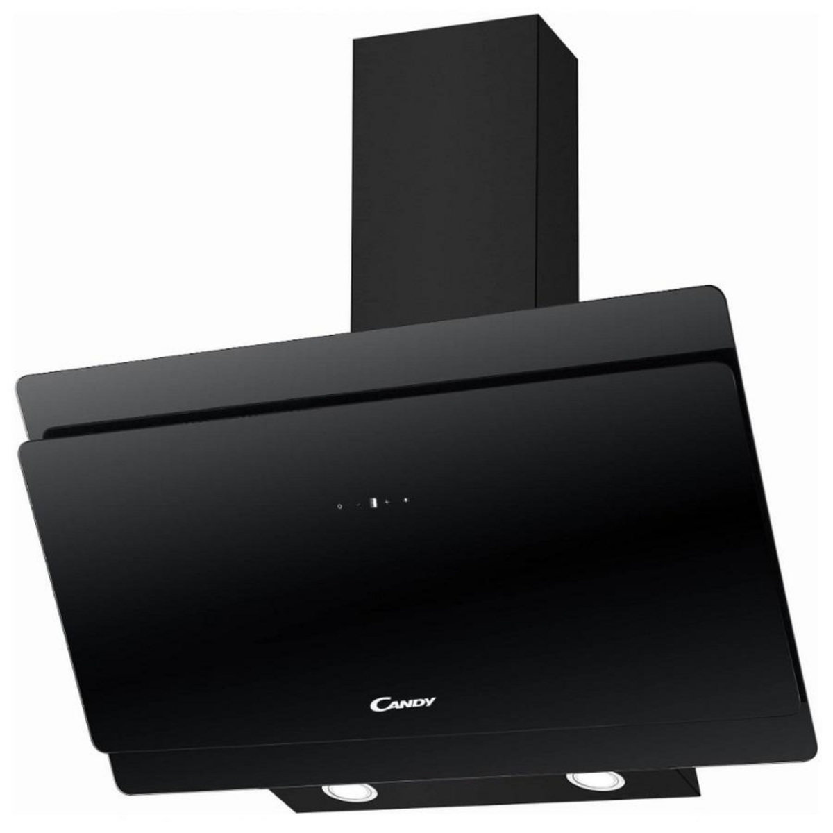 Candy Hotte décorative inclinée 90cm 502m3/h noir - CVMA90N