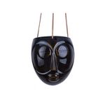 PRESENT TIME Cache-pot design suspendu Mask. Coloris disponibles : Blanc, Marron