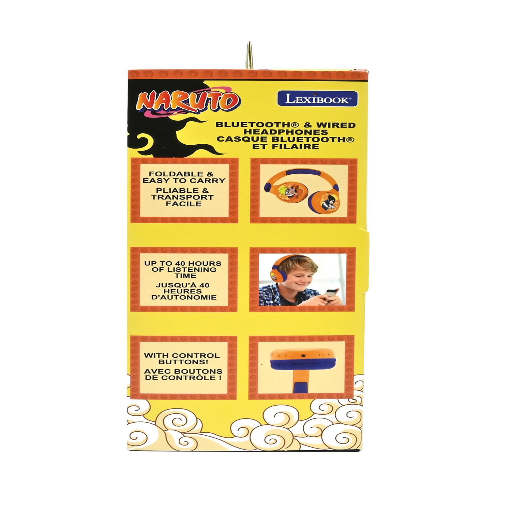 Voir la diapositive 4 : Lexibook Casque 2 en 1 Naruto Bluetooth et Filaire avec limitation de son