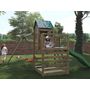 Voir la diapositive 2 : Fungoo Aire de jeux Jarcas avec balançoire double - Toboggan Vert - Fungoo