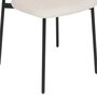 Voir la diapositive 4 : ATMOSPHERA Lot de 2 Chaises Design  Jaisa  81cm Beige