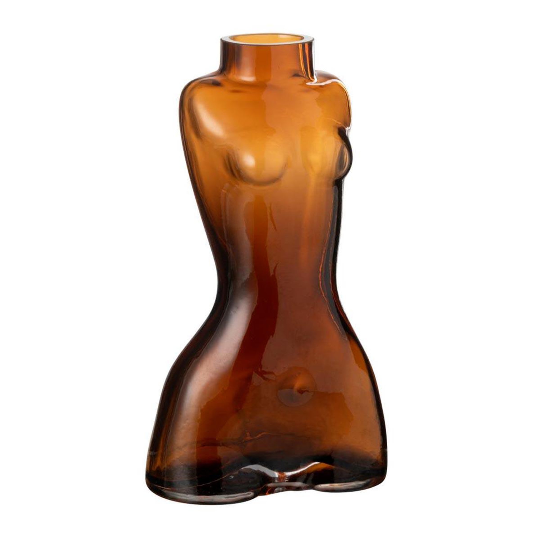 J-LINE Vase design corps  elea  24cm marron