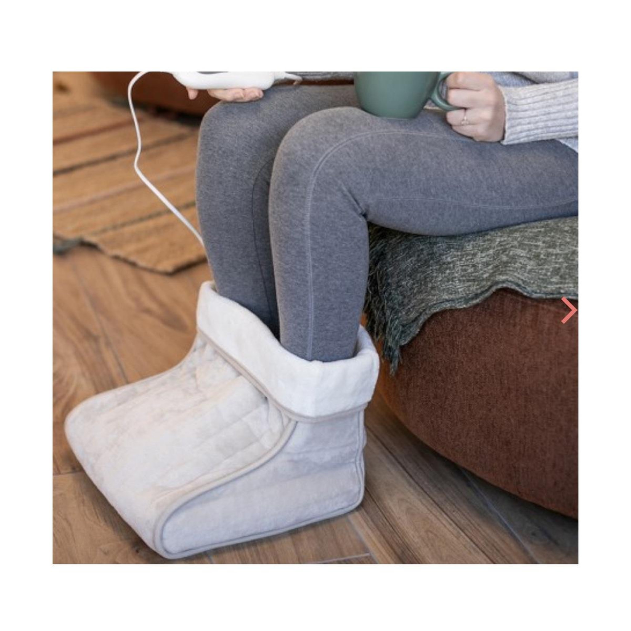 Voir la diapositive 2 : LIVOO Chauffe pieds 100w gris - dos220c