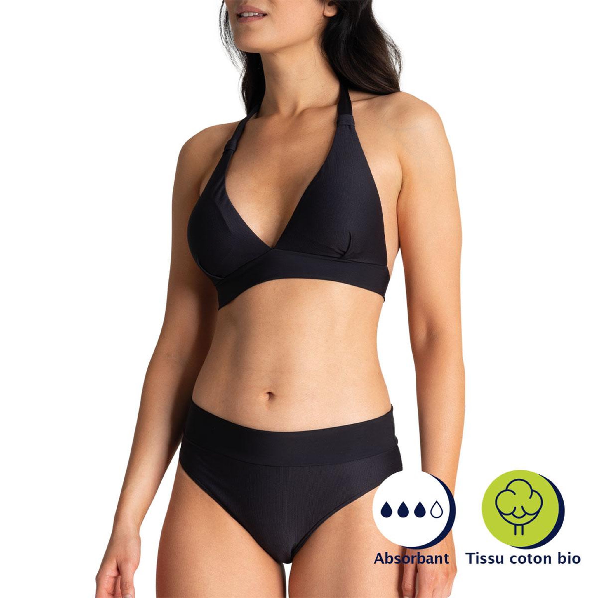 Voir la diapositive 2 : Athena Maillot de bain 2 pièces pour règles femme