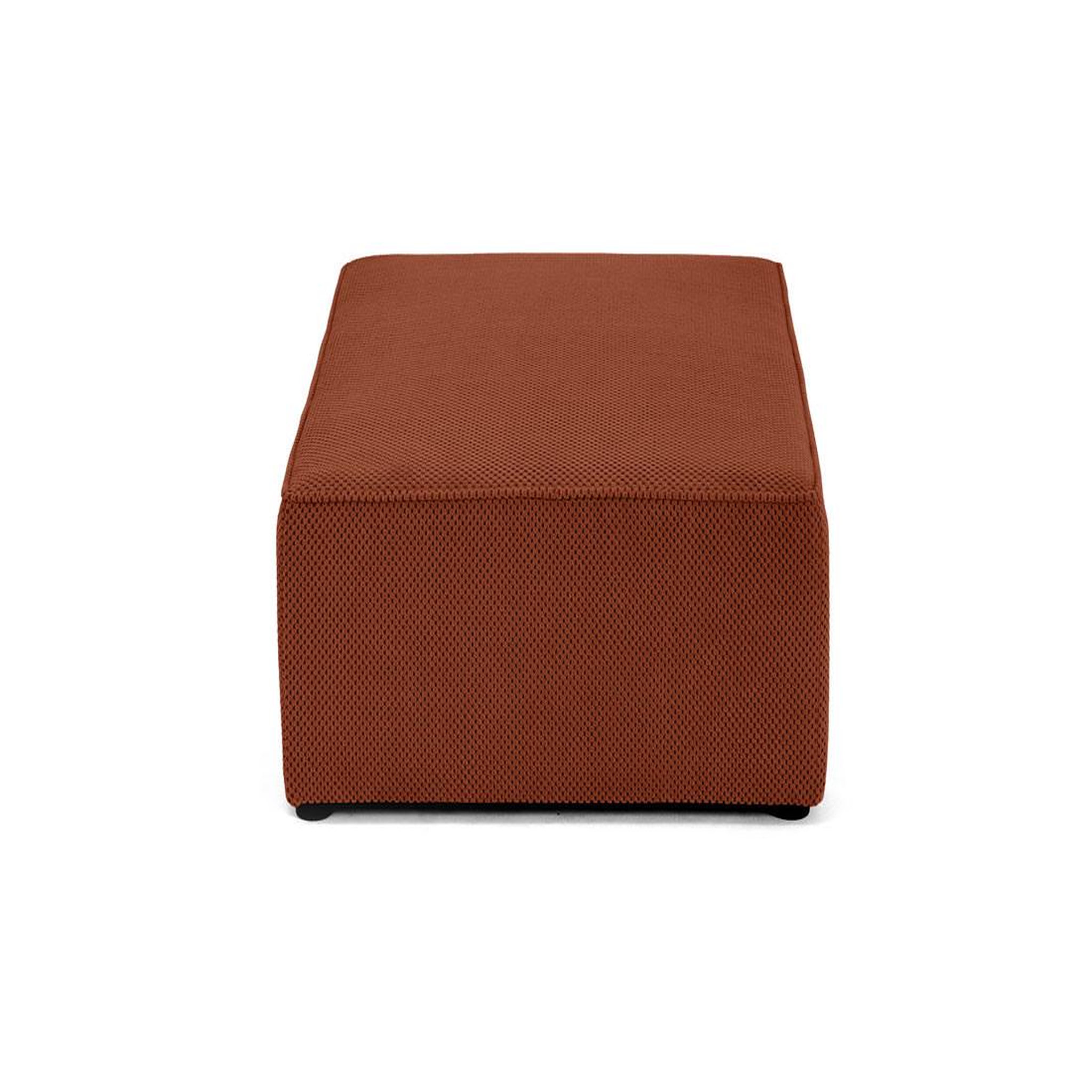 Voir la diapositive 4 : BEST MOBILIER Topaze - pouf - en velours texturé