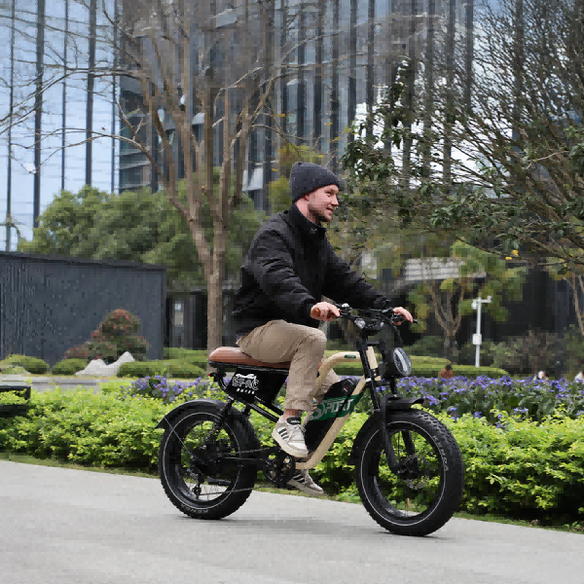 Voir la diapositive 6 : ONESPORT Vélo électrique Onesport W66 style moto, couple de 65 Nm, application