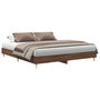 Voir la diapositive 2 : VIDAXL Cadre de lit sans matelas chene marron 160x200 cm