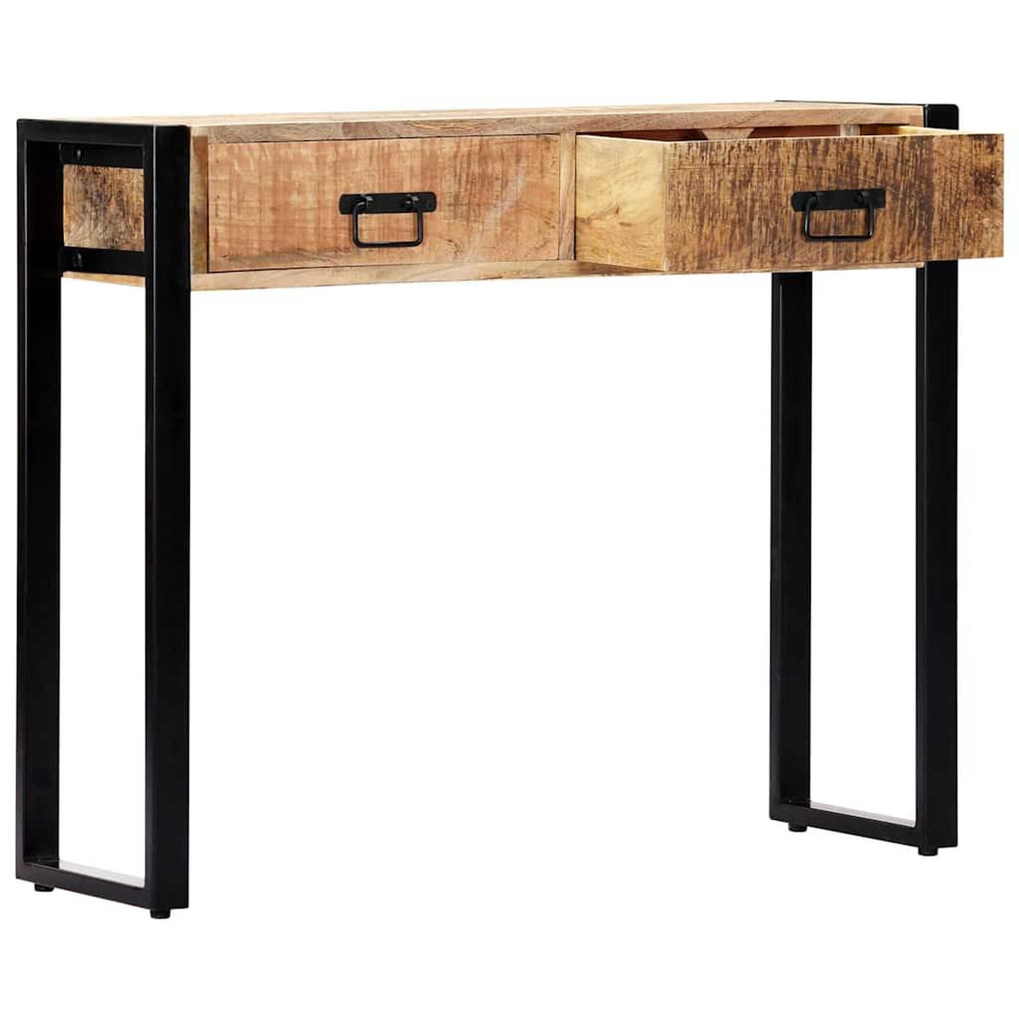 Voir la diapositive 5 : VIDAXL Table console 90 x 30 x 75 cm Bois de manguier massif