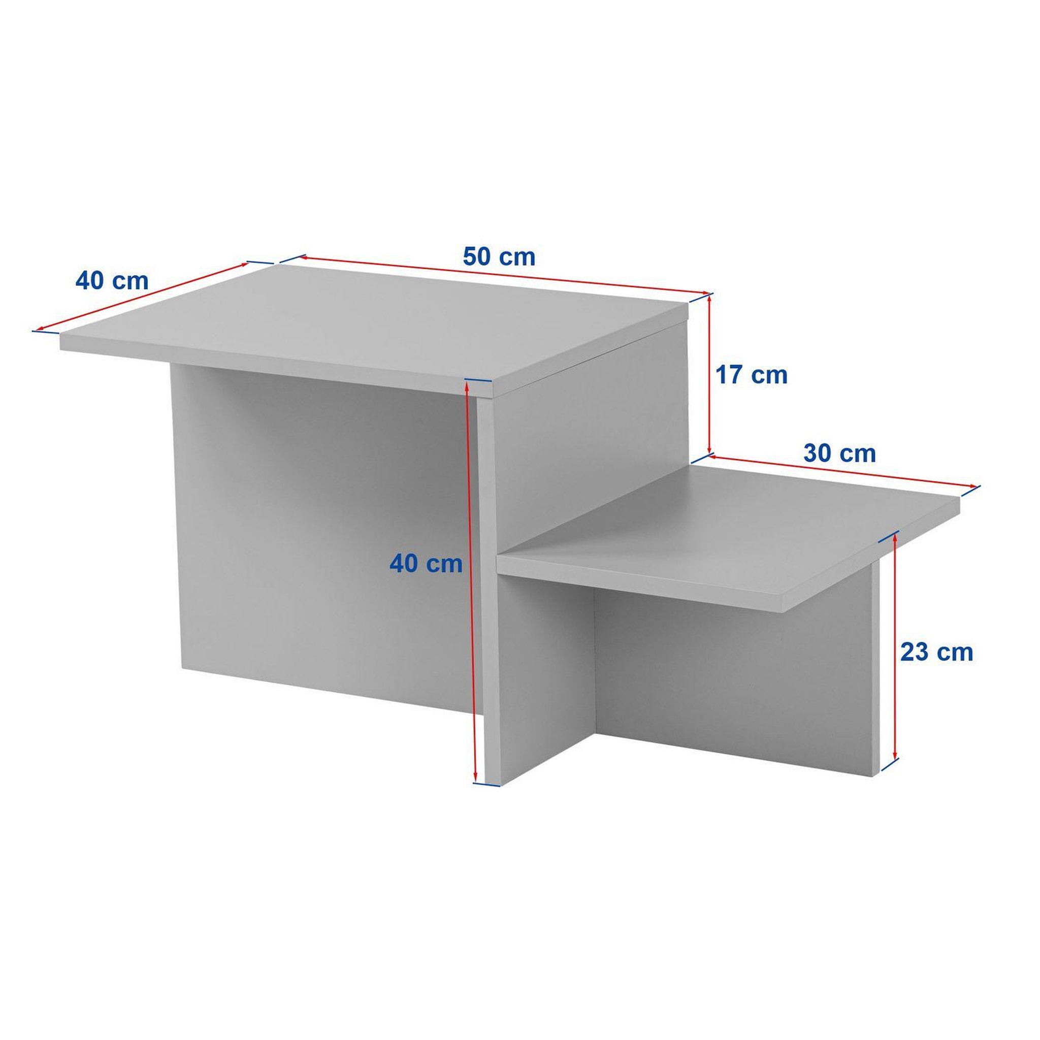 Voir la diapositive 3 : TOILINUX Table basse effet travertin harmony - beige